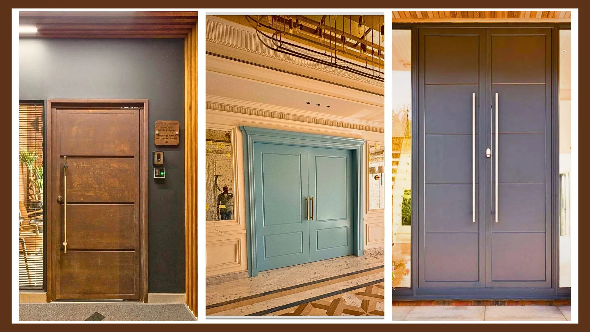 أبواب خشبية فخمة