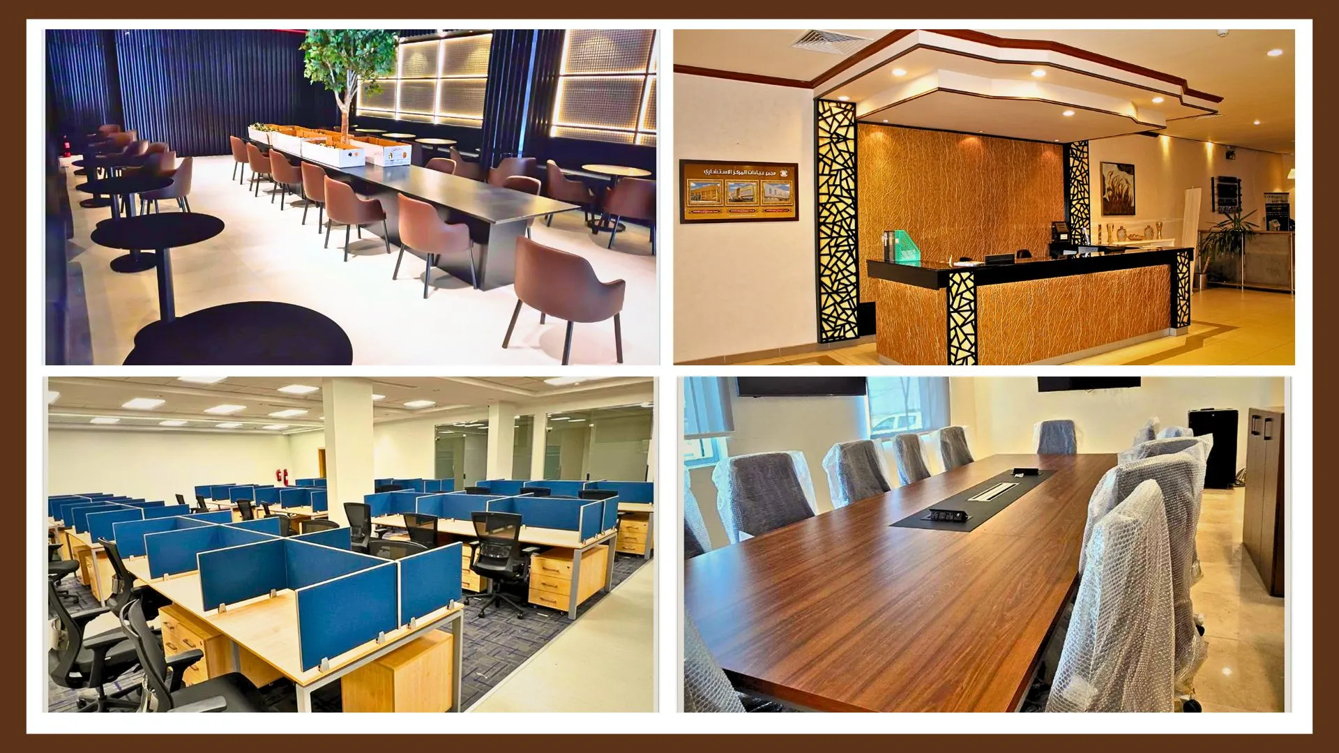 أثاث مكتبي خشبي